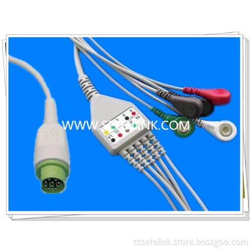 Siemens Sirecust 730/732/900/960 Patient Monitor ECG Cable